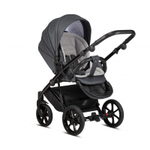 Коляска Tutis Viva Life 3 в 1 New 2020 SHADOW GREY №087 (Серая эко-кожа)