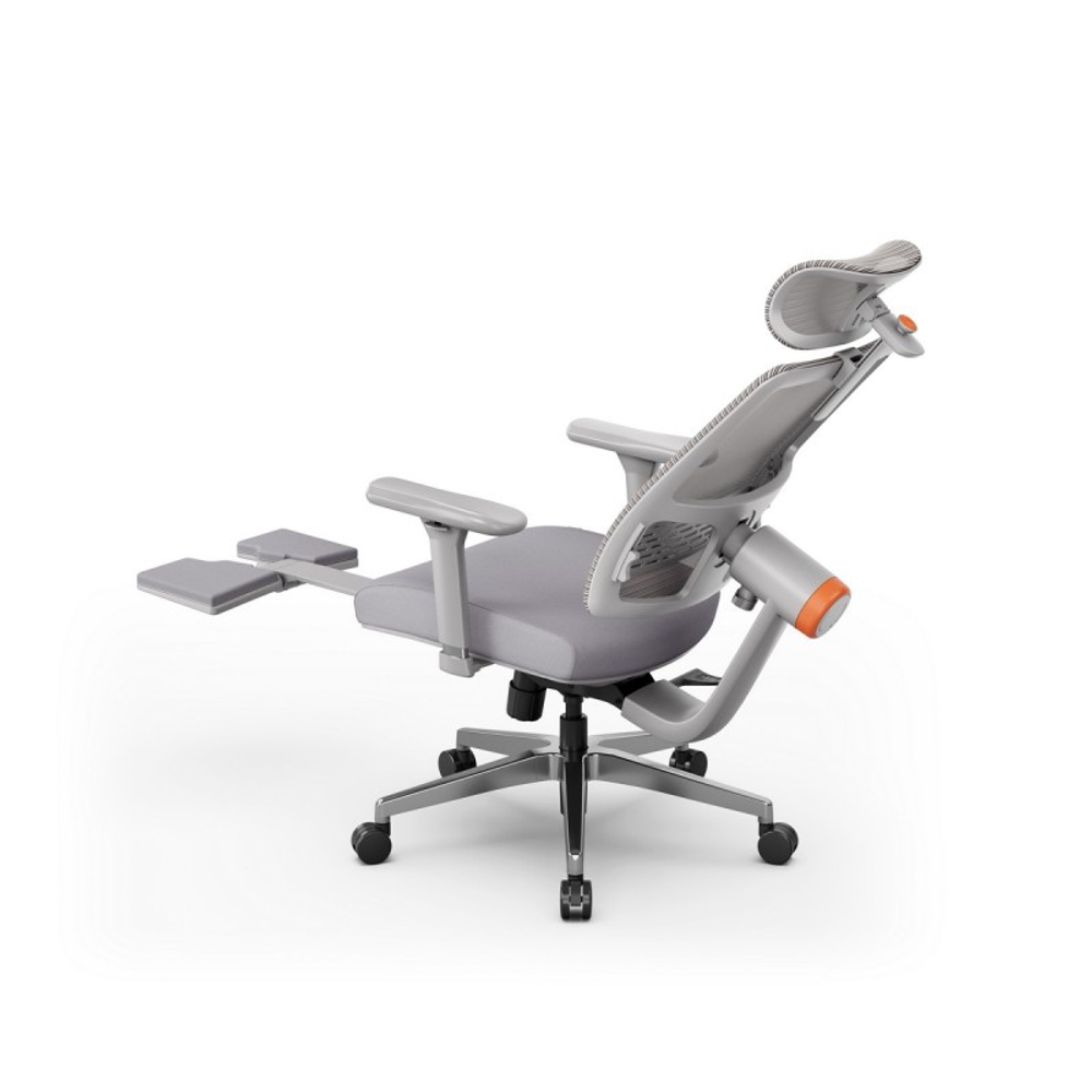 Эргономичное компьютерное кресло FoxGear NETZ модель M, серый (FG-NETZ-M-GY)