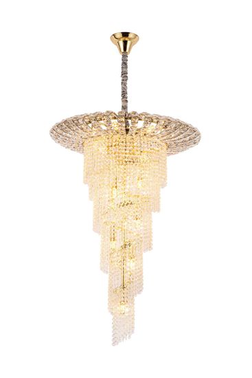 5052-D700 GOLD (1) Люстра (в 2-х коробках) NW
