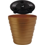 Кашпо для цветов пластиковое 2,25л d-18см «Бархан» Золотой песок