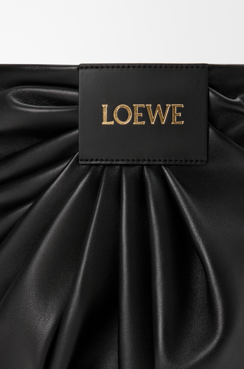 Loewe Сумка-тоут Draped из мягкой овечьей кожи наппа, черный