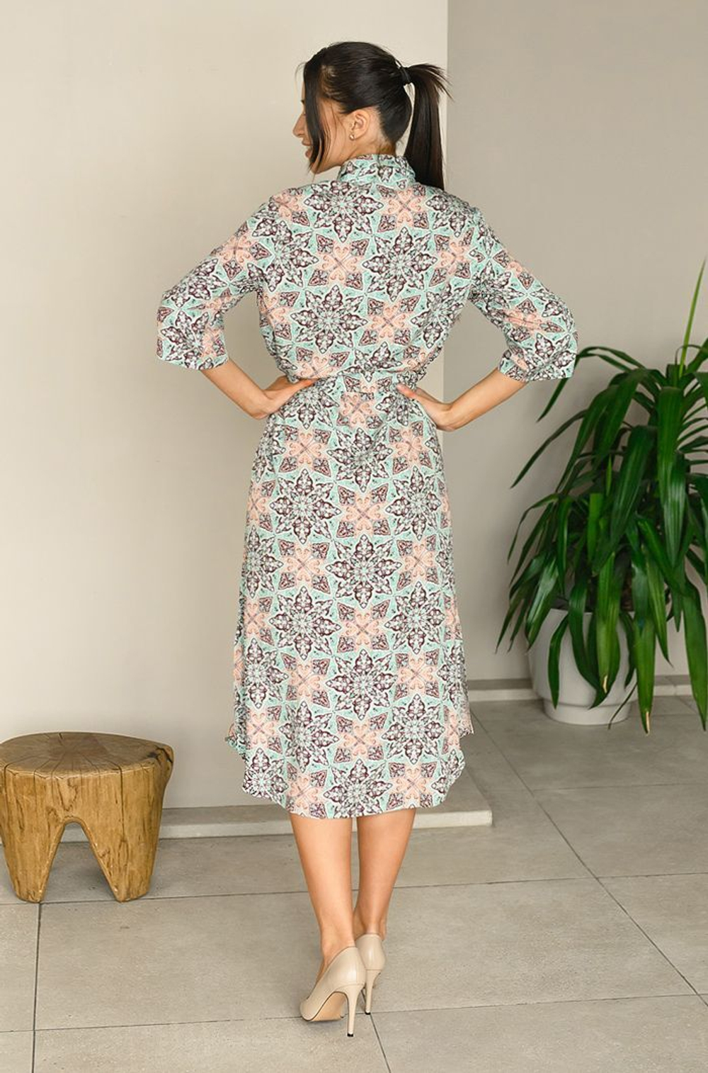 Туника из яркой принтованной вискозы Simona (Размер: XXXL) (Цвет: разноцветный)