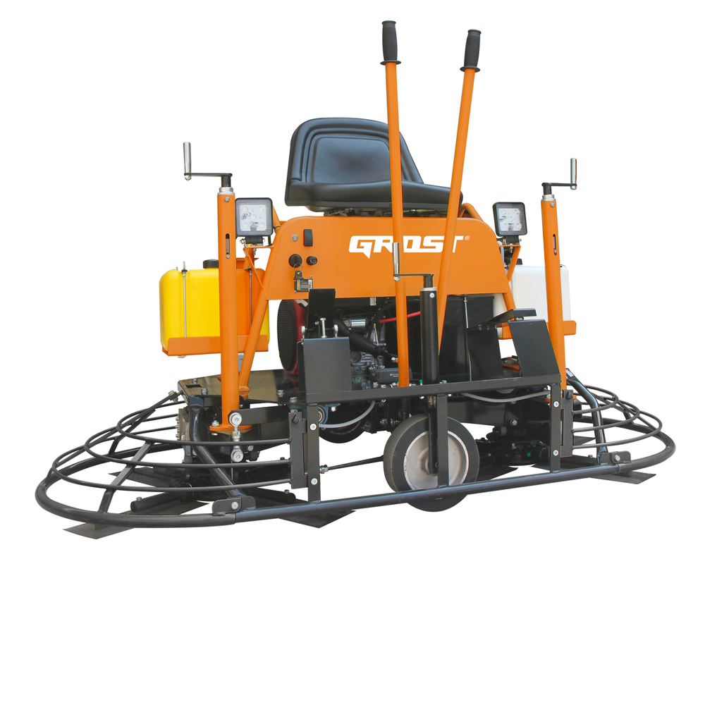 GROST ZMD-1000C - затирочная машина двухроторная по бетону - [2х945 мм / Honda GX690]