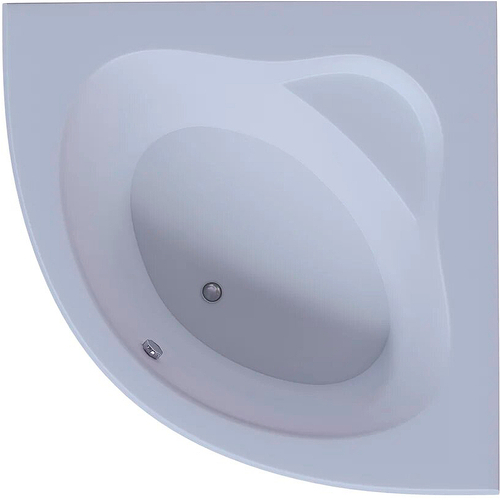 Акриловая ванна Aquatek (Акватек) Калипсо 146x146, с каркасом, с фронтальной панелью, со сливом-переливом