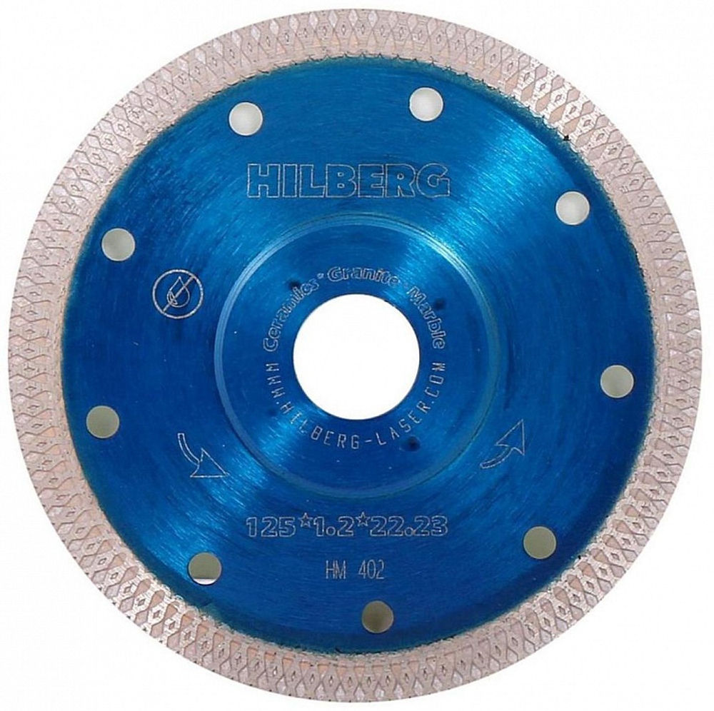 Диск алмазный отрезной TURBO SEGMENT Revolution 125x12*22.23мм Hilberg