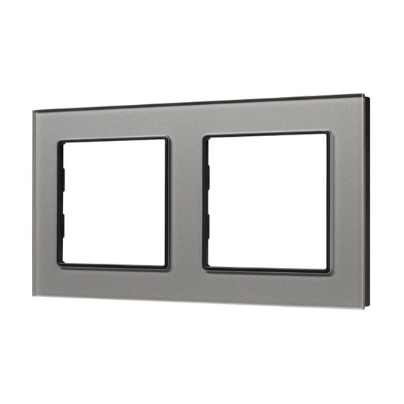 Рамка стеклянная FRM-GLARE-GS-2-GR Arlight 043798