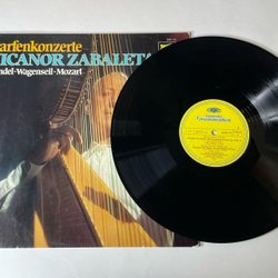 Винтажная виниловая пластинка LP Nicanor Zabaleta, Handel Гендель, Wagenseil, Mozart Моцарт, Harfenkonzerte Концерты Для Арфы (Германия 1977) Deutsche Grammophon