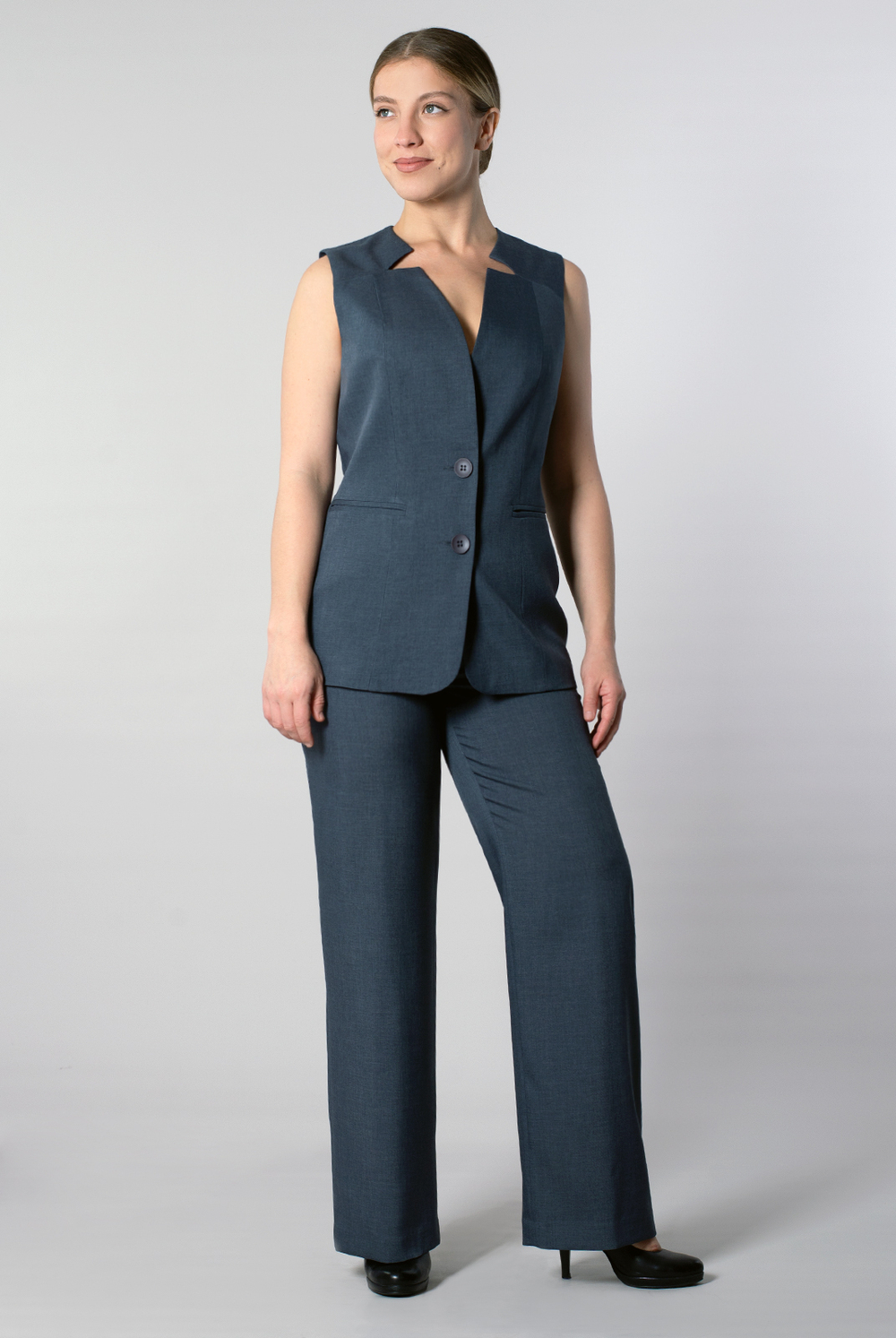 Жилет женский 4441АП, Темно-серый #479ТСе064441АП