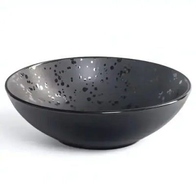 Тарелка суповая DROPS черный 18.6см DMD163