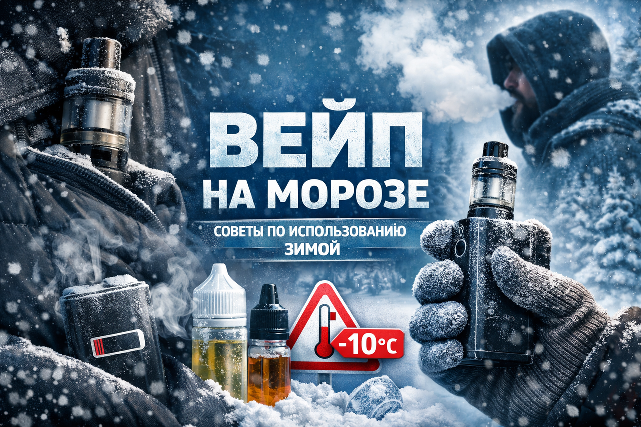 Можно ли парить на морозе, и как вейп ведет себя зимой