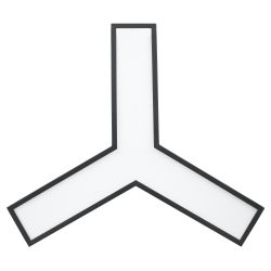 Светильник LED ЭРА Geometria SPO-141-B-40K-028 Igrek 28Вт 4000K 1900Лм IP40 600*80 черный подвесной драйвер внутри | Декоративные светильники Geometria