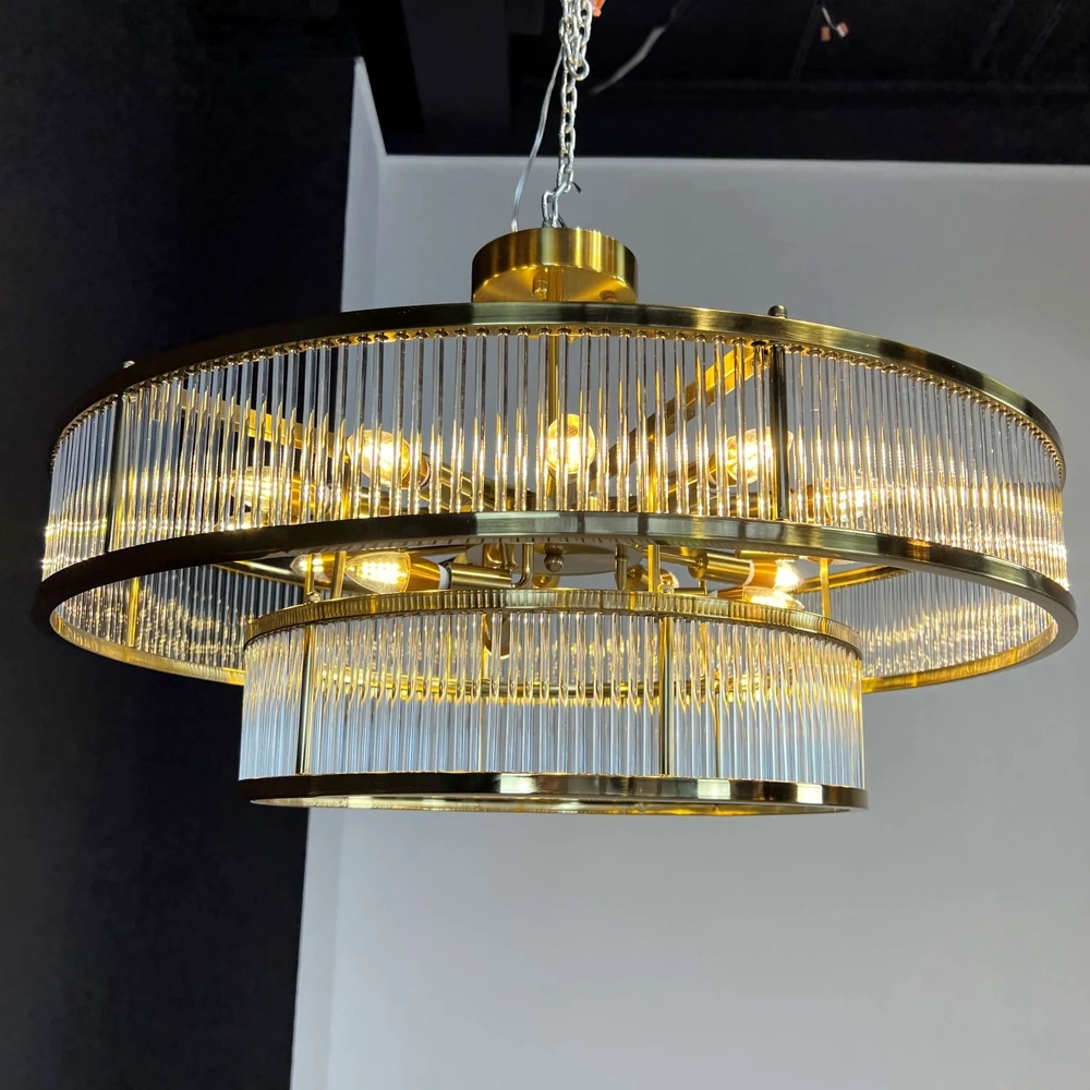 Люстра на штанге Imperiumloft RH MARAIS ROUND CHANDELIER 228942-22