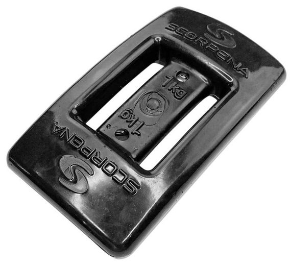 Груз обтекаемый полумягкий Scorpena 1 кг черный