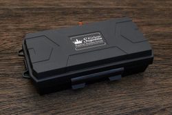 Нож складной Kizlyar Supreme Whisper, клинок 96мм, сталь M390, рукоять G10 чёрно-синий