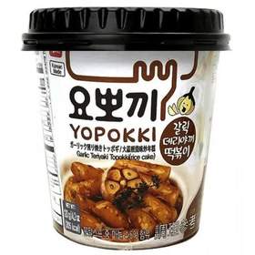 Токпокки (рисовые клецки) Yopokki с чесноком и терияки соусом, 140 гр