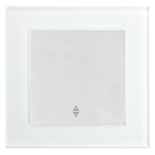 Переключатель 1-клавишный STEKKER GLS10-7005-01, 250В, 10А, серия Катрин, белый 39244