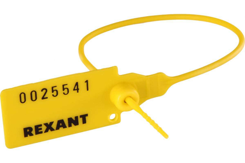 ПЛОМБА ПЛАСТИКОВАЯ REXANT 220ММ ЖЕЛТАЯ 07-6112