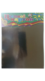 Картон цветной А4 8л. 7цветов+1 серебр.ламинированный (Полиграф)