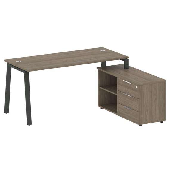 Метал Систем Рабочая станция с тумбой на А-образном м/к БА.РС-СТС-2.4 (R)