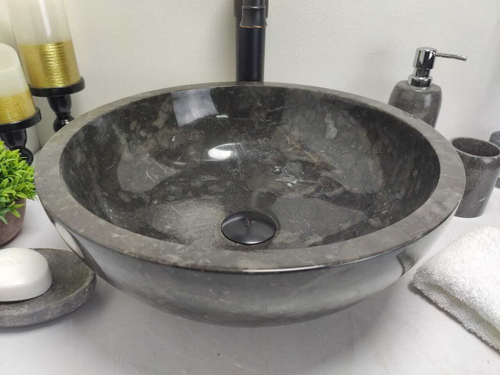 Раковина из мрамора Bowl Black Small BM-60258 40*40*15