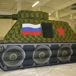 Надувной батут "Танк" 6 х 4 х 3,5 метра