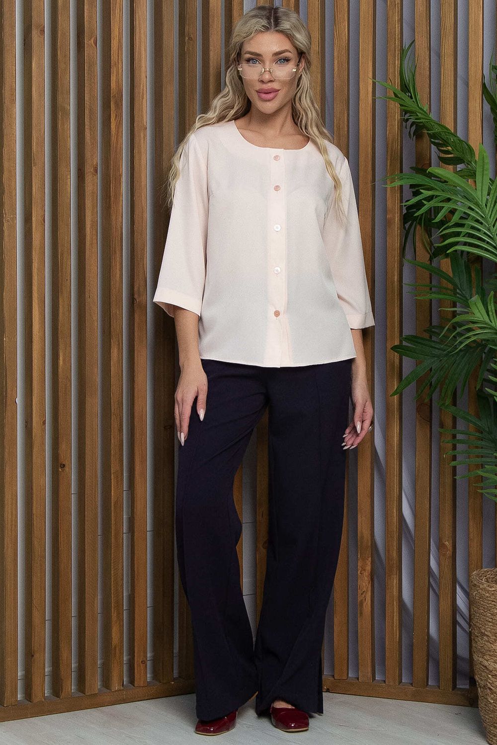 Блуза Анила (персиковая) Б13214-47М LT Collection