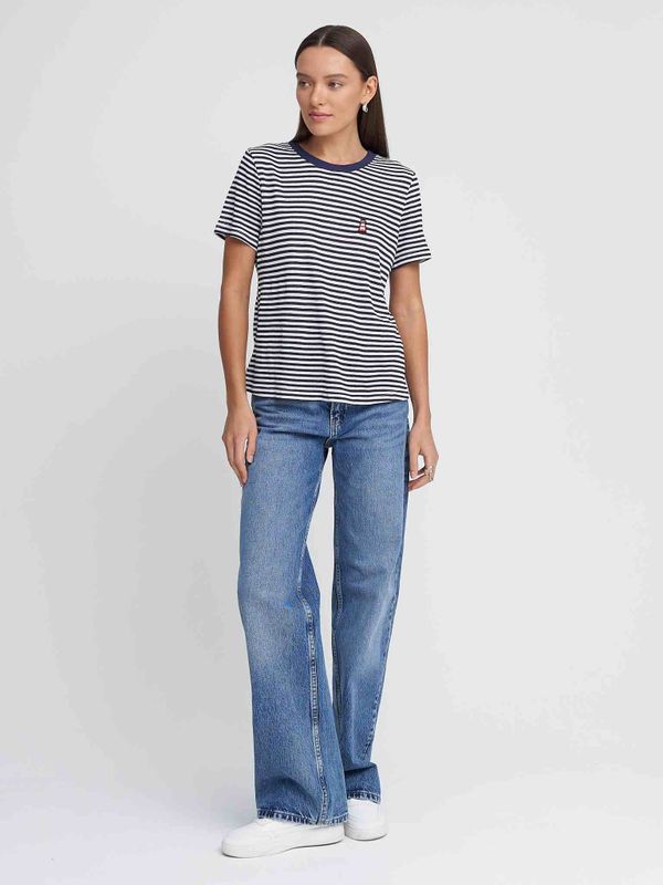 Футболка В Полоску бело-синяя - фото 11