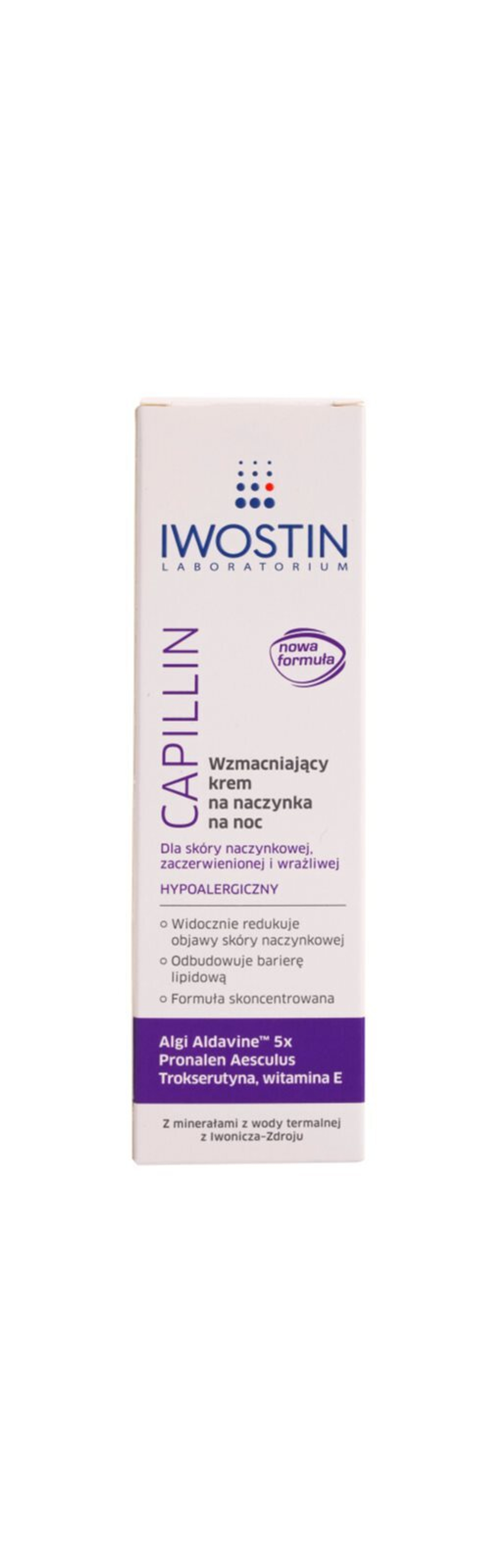 Iwostin Capillin - ночной крем от трещин на венах /   40  ml  / GTIN 5902502442218