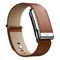 Кожаный люксовый ремешок для Whoop MG LeatherLuxe Straight Band Chestnut/Cream with Titanium