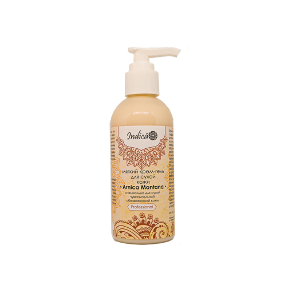 Indica - Мягкий крем-гель для очищения сухой чувствительной и обезвоженной кожи Arnica Montana, ТМ VI COSMETIC