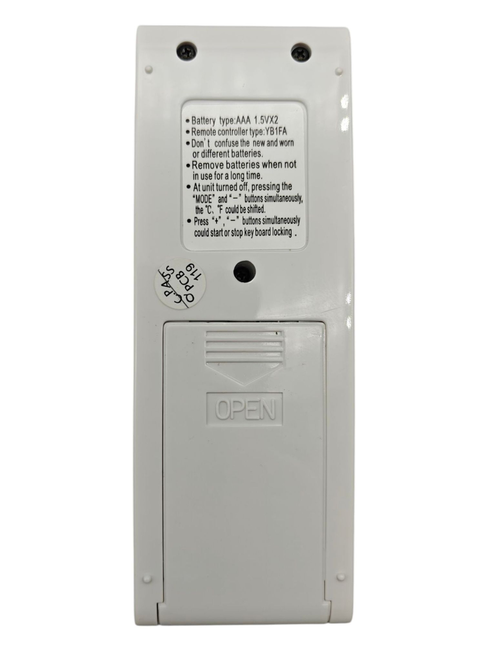 Пульт Electrolux YB1FA