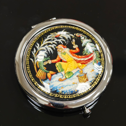 Двустороннее зеркало "По-щучьему веленью" №031 (худ. роспись Палех)