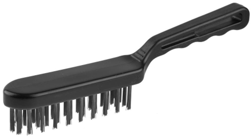 ЗУБР 4 ряда, пластмассовая рукоятка, стальная, щетка проволочная (35011-4)