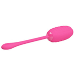 Розовое виброяйцо Kirk с управлением через смартфон (Цвет: розовый)