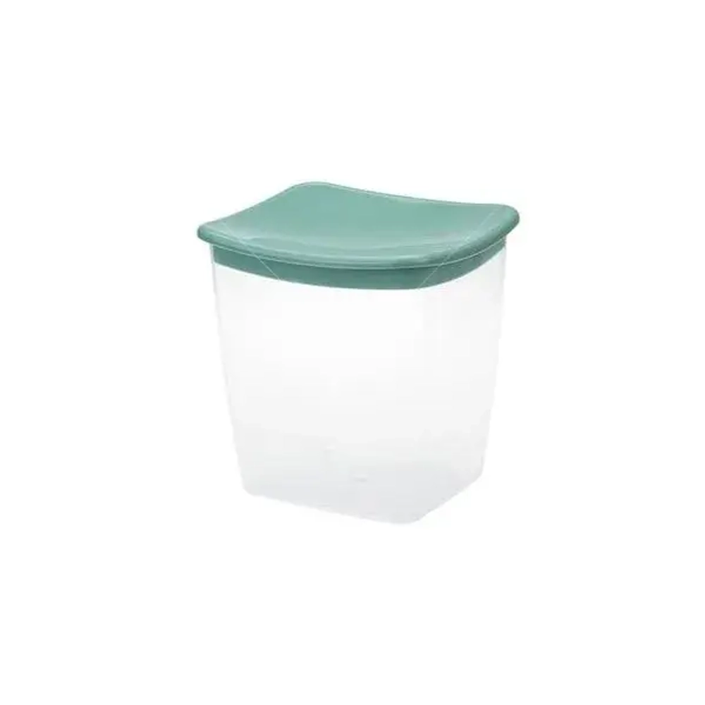 Емкость для сыпучих продуктов квадратная 1л Фисташковый 0,13,115х0,125м