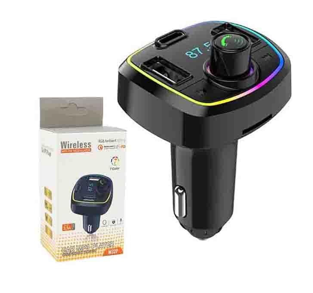 Автомобильный FM-трансмиттер M32P Bluetooth (черный)
