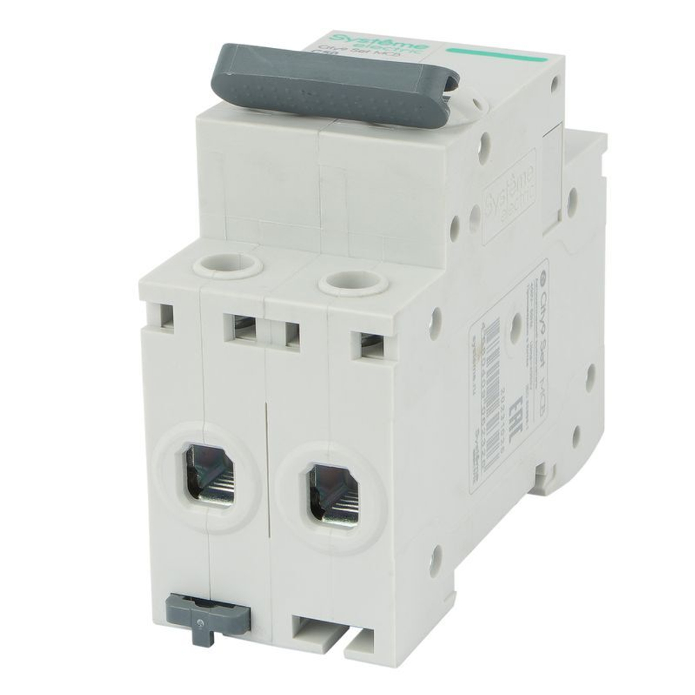 Выключатель автоматический двухполюсной C 50А 4.5кА City9 Systeme Electric