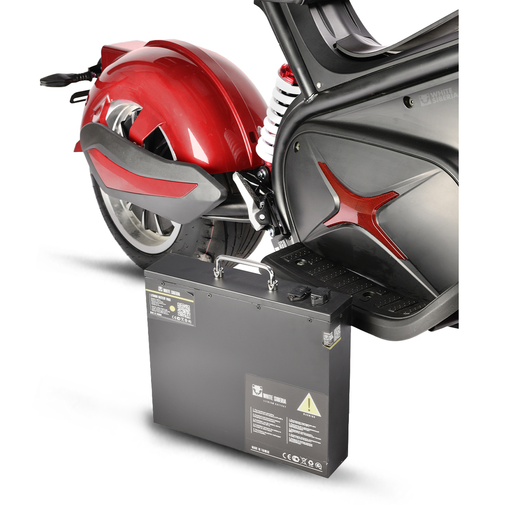 Электроскутер White Siberia BLACK SEA (RED) 5000W