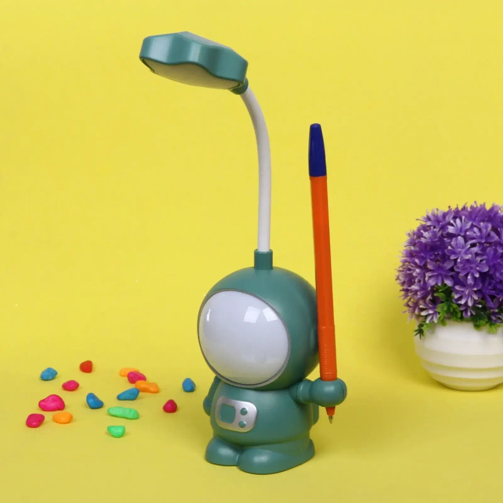 Светильник настольный «Cosmo-Привет с другой планеты» LED 21*9*7см USB 5v 3w, Зеленый