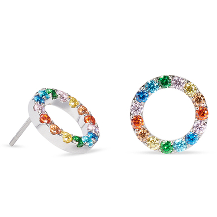 Серьги Coeur de Lion Multicolor Silver 2057/21-1517