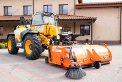 Щетка дорожная на погрузчик, с прибордюрной щеткой - AТOM 2500