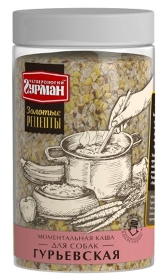 Четвероногий Гурман "Золотые рецепты" моментальная каша для собак Гурьевская