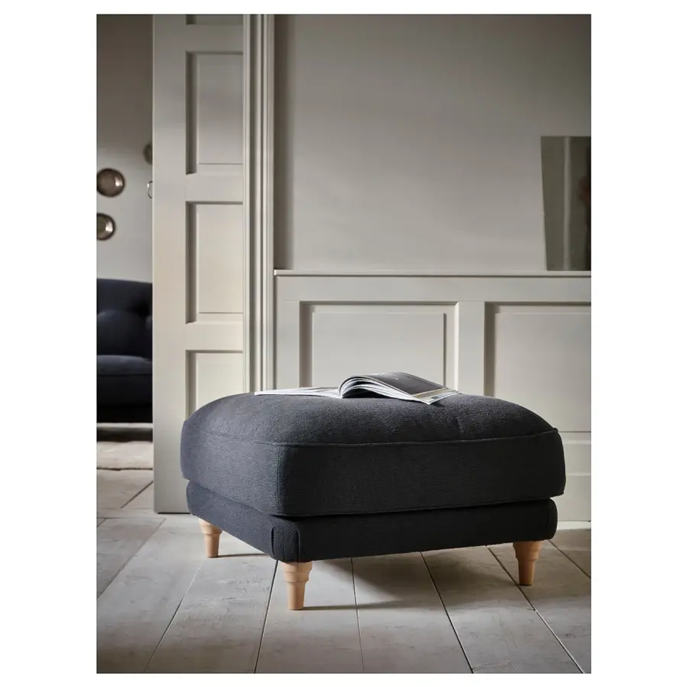 Пуф knaback  - IKEA ESSEBODA/ЕССЕБОДА ИКЕА, 44х77х77 см, чёрный
