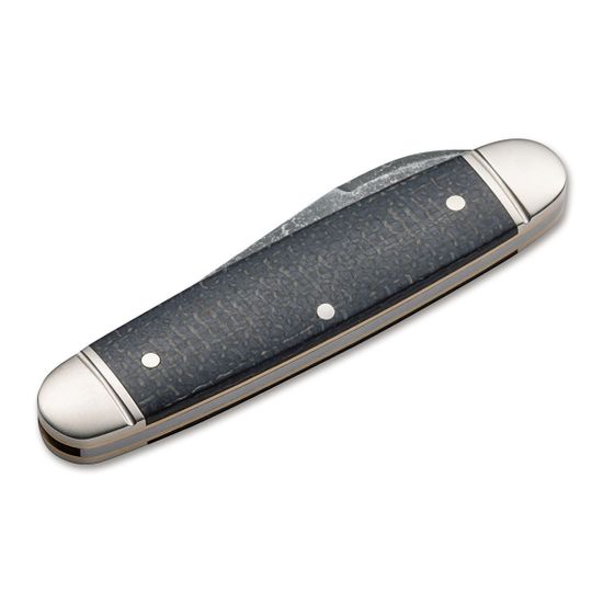 Складной нож Boker 114909 Club Knife Burlap c клинком из стали O-1 Tool Steel, рукоять микарта / нейзильбер