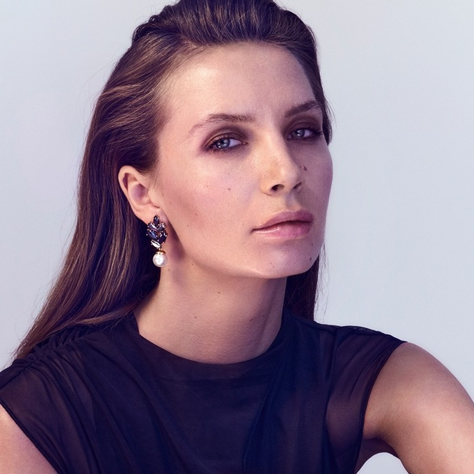 Серьги Dyrberg Kern BALETE SG BLACK_WHITE PEARL 470026