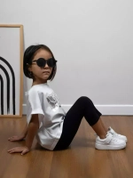 Футболка детская оверсайз укороченная