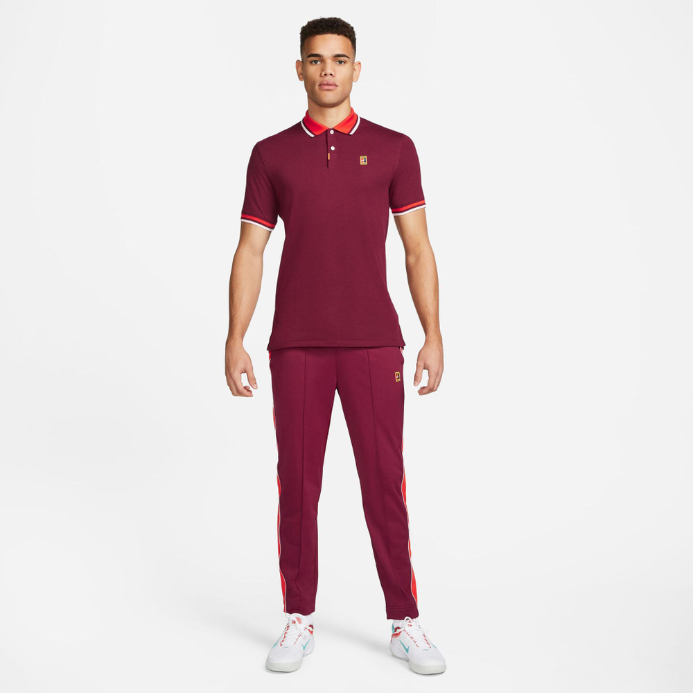 Мужские теннисные штаны Nike Court Heritage Training Pants Men - Dark Red, Orange