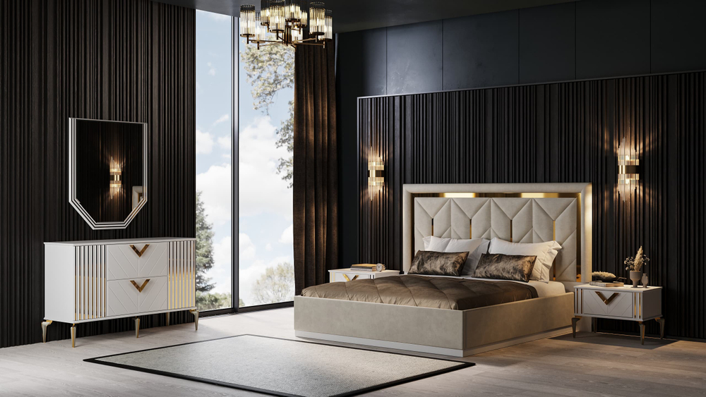 Коллекция “Анкара” фрезерованная сатин (c подъемным механизмом)