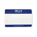 Набор наклеек PETROGRAFF  Hello my name is (50 шт, Синие)