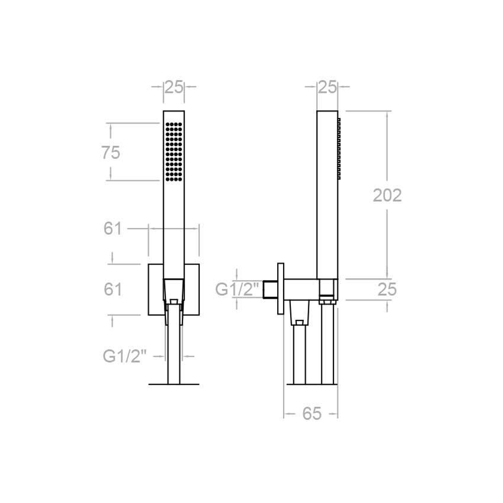 Душевой набор встраиваемый 4792
